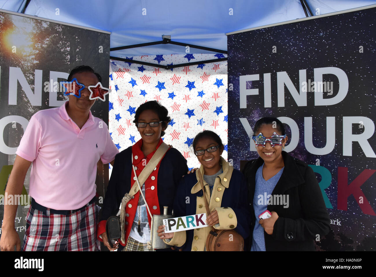 Ein Blick vom Valley Forge National Historical Park, der die natürliche Schönheit und historische Bedeutung des Parks zeigt. Die Stätte erinnert an die amerikanische Revolution mit erhaltenen Landschaften und Denkmälern. Stockfoto