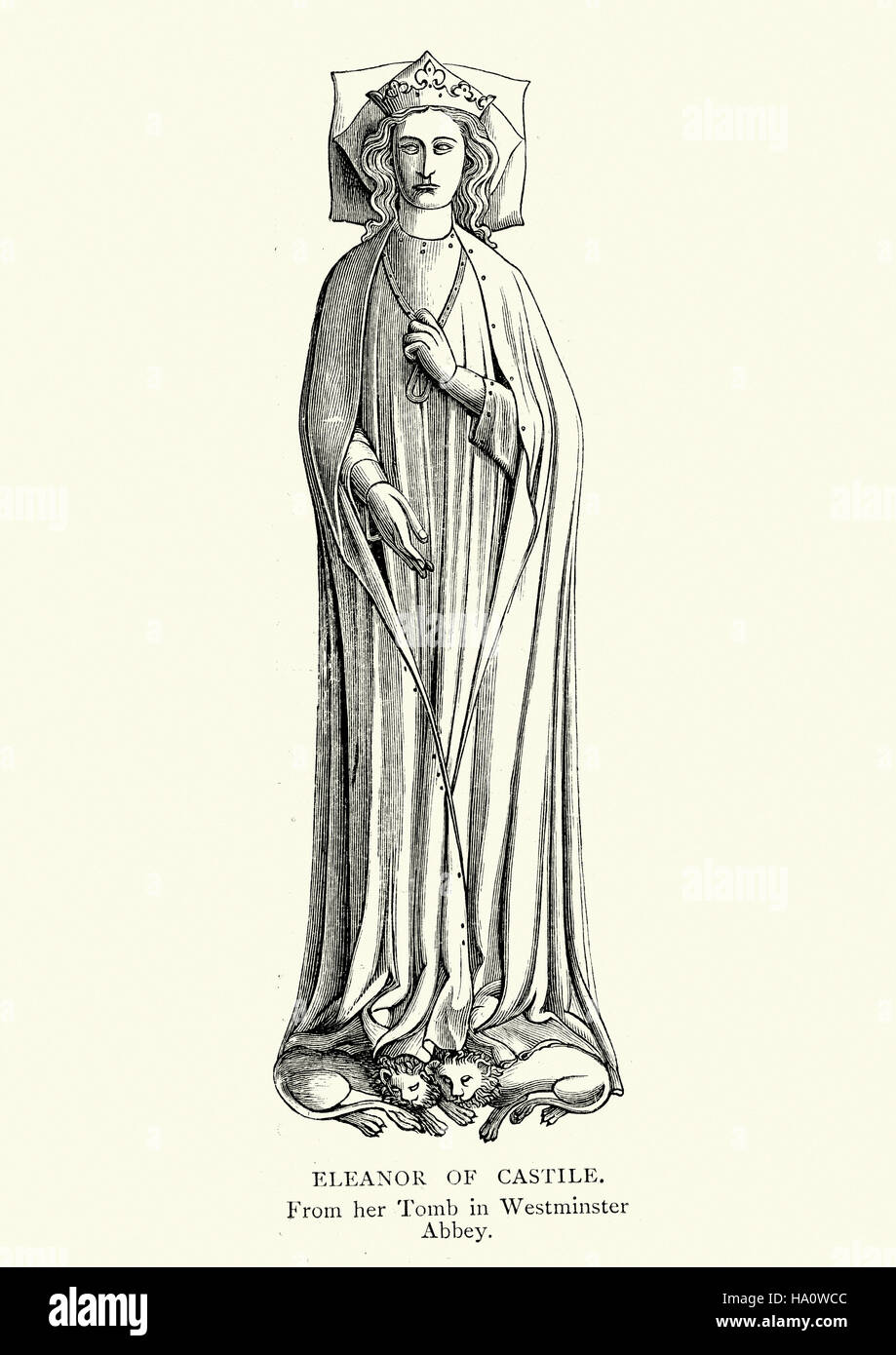 Eleanor der Olivenölseife aus ihrem Grab in der Westminster Abbey. Eleanor von Kastilien (1241 28 November 1290) war die erste Königin Gemahlin von Edward i. von Englan Stockfoto