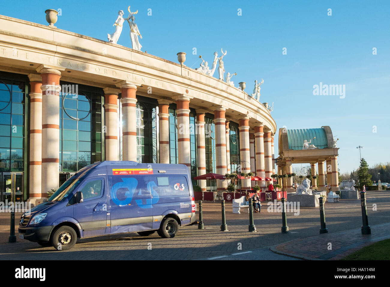 Außenseite des INTU das Trafford Centre ist das größte Einkaufszentrum im Vereinigten Königreich und der erste "Mega Mall", Manchester, UK Stockfoto