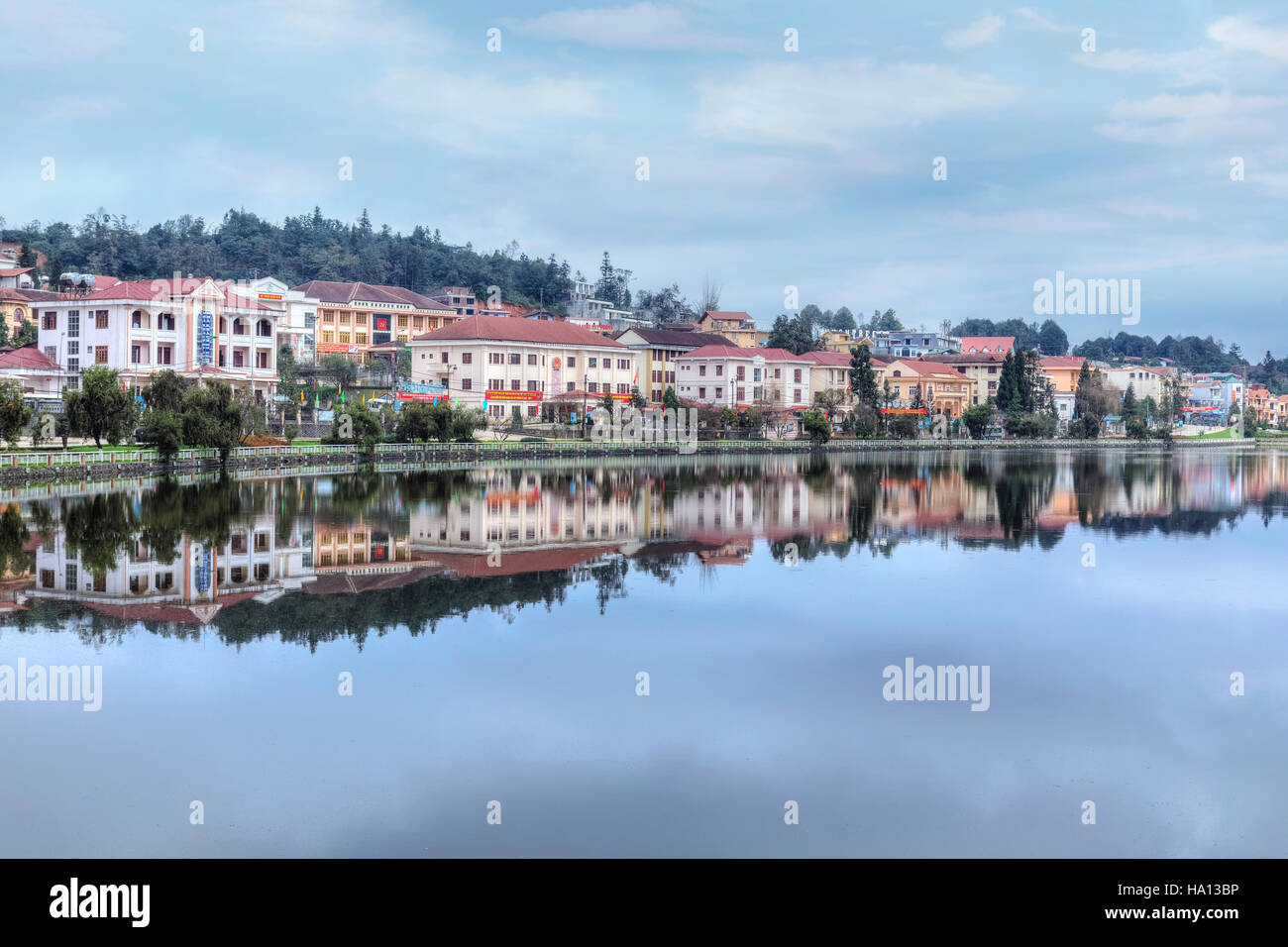 Stadt von Sapa, Lao Cai, Vietnam, Asien Stockfoto