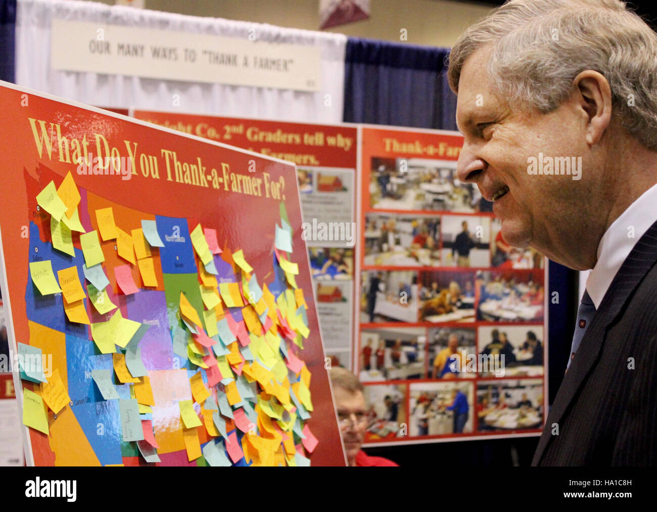 Landwirtschaftsminister Tom Vilsack nimmt an der Jahrestagung der American Farm Bureau Federation in Orlando, Florida Teil und diskutiert Themen im Zusammenhang mit Landwirtschaft, Ernährungssicherheit und ländlicher Entwicklung in den USA Stockfoto
