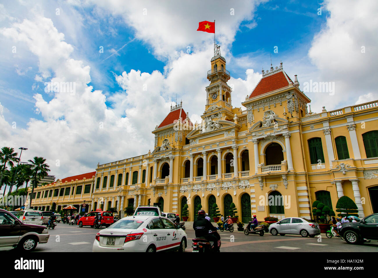 Peoples Committee Gebäude, Saigon, Vietnam Stockfoto