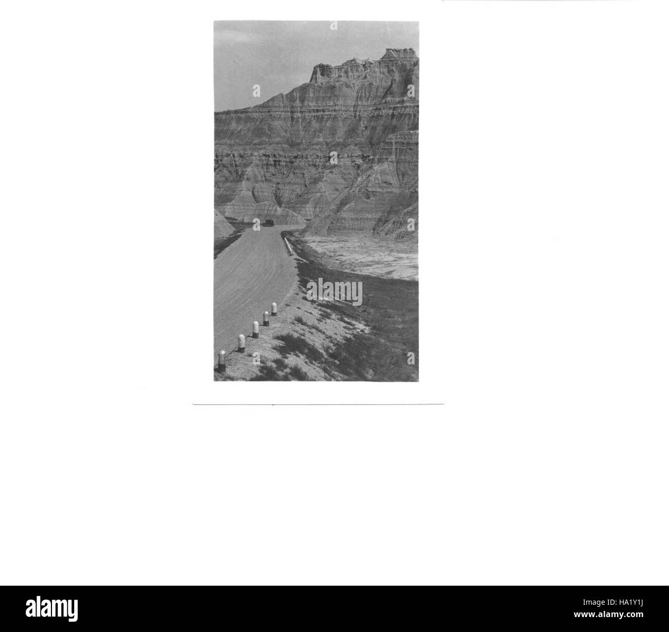 Der Badlands-Nationalpark in South Dakota bietet einzigartige geologische Formationen und vielfältige Ökosysteme, die den Schwerpunkt auf Naturschutz und wissenschaftliche Forschung legen. Stockfoto