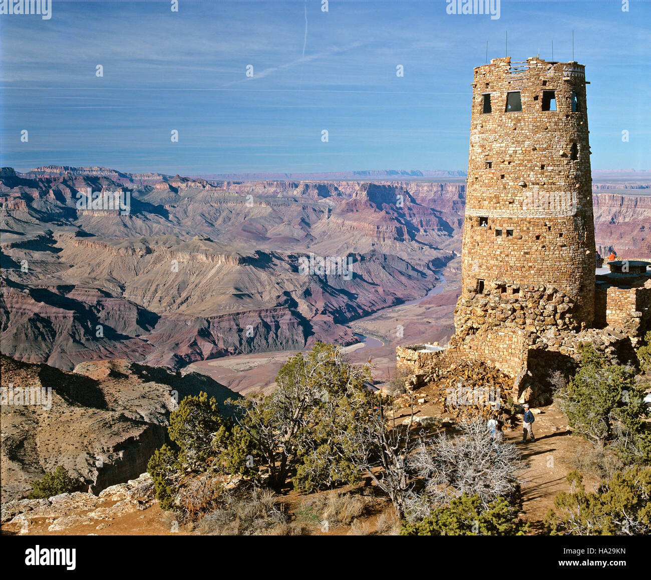 Grand Canyon Nps 7395636476 Grand Canyon National Park; Desert View Watchtower 06-230 Stockfoto