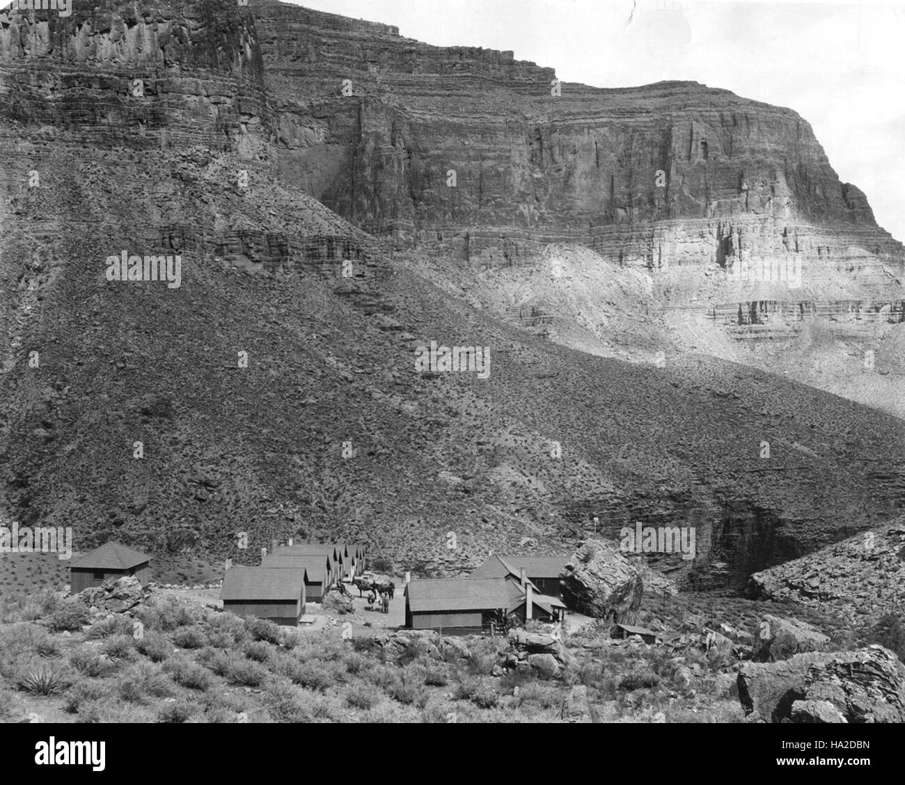Grand Canyon historische Einsiedler Trail Stockfoto