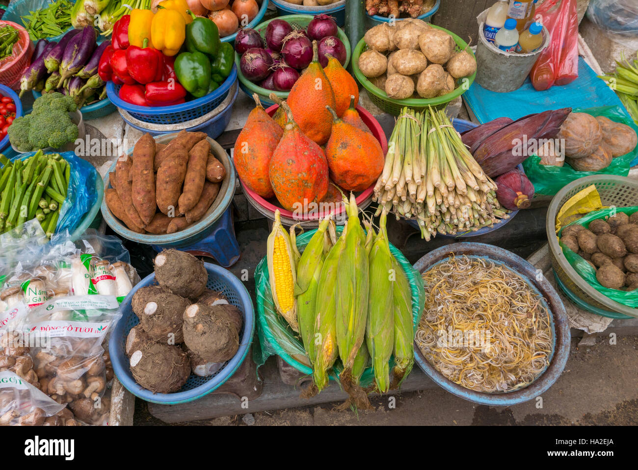 Alte Viertel, Hanoi, Vietnam, Asien Stockfoto