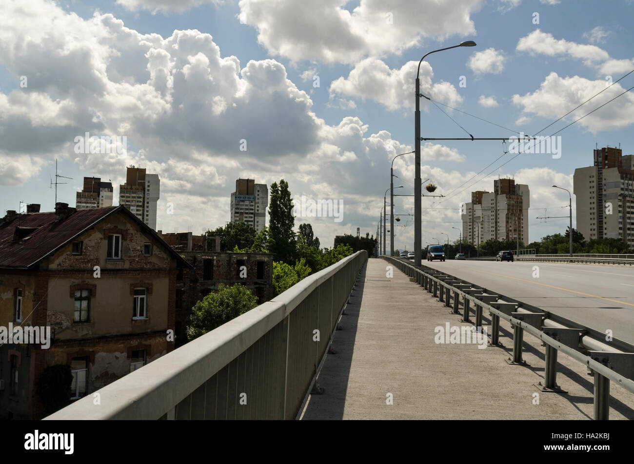 Suburban boulevard Stockfoto