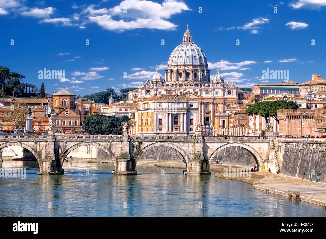Str. Peters Basilica in Rom, Italien Stockfoto