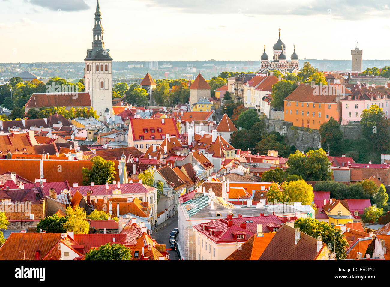 Altstadt von Tallinn Stockfotografie Alamy