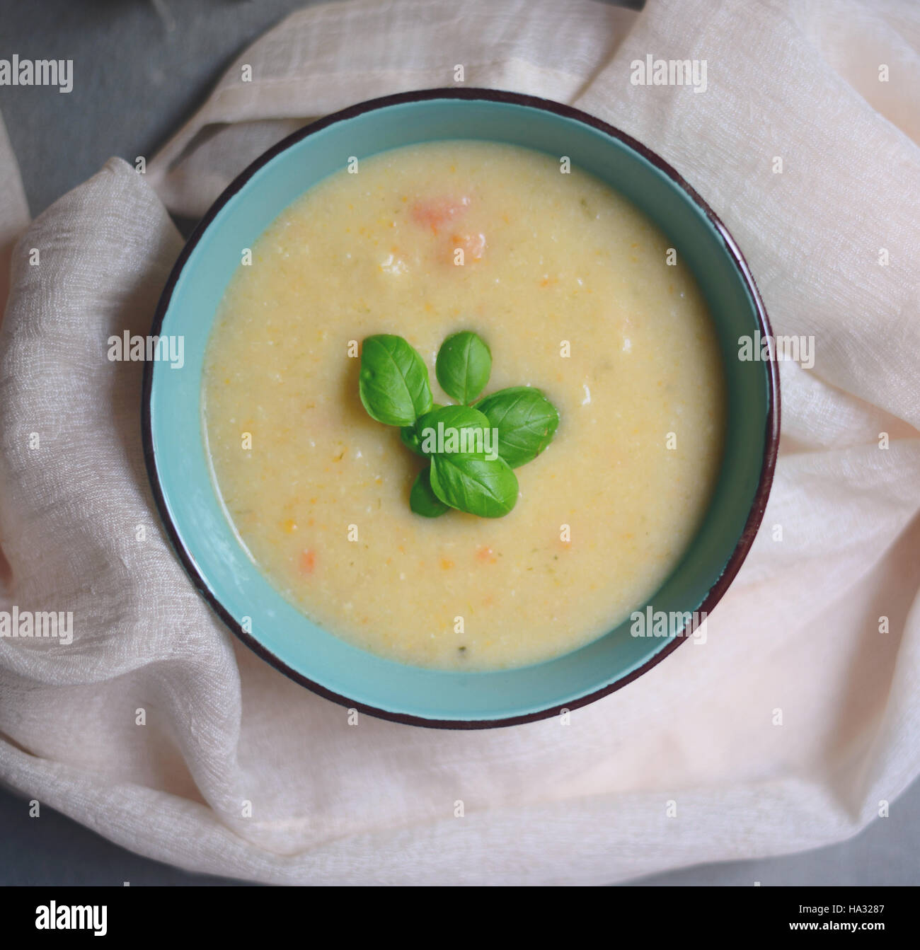 Home made Gemüsesuppe - gesunde Ernährung Konzept Stockfoto