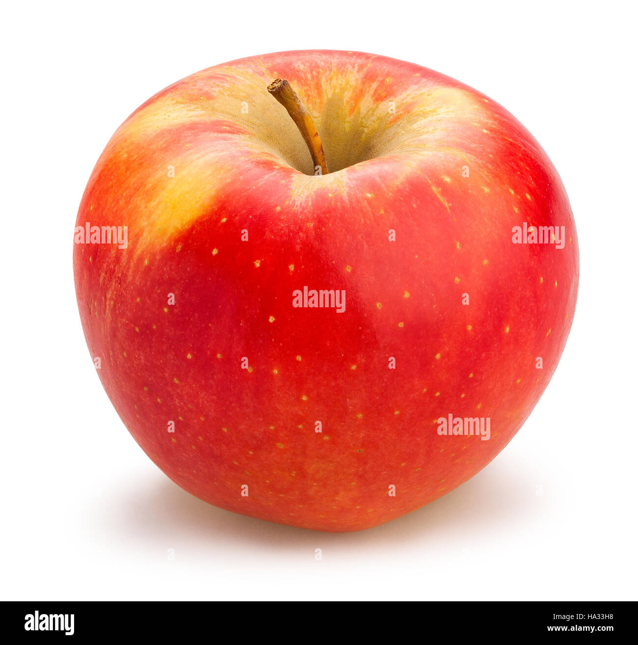 Red Apple isoliert Stockfoto