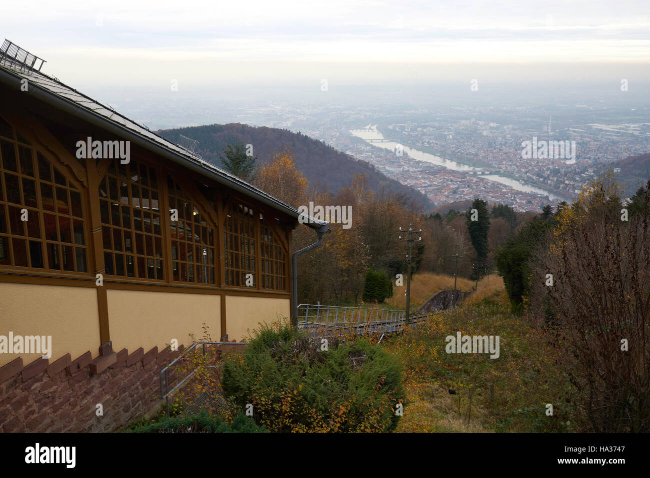 Heidelberger Standseilbahn (Heidelberger Bergbahn), Deutschland Stockfoto