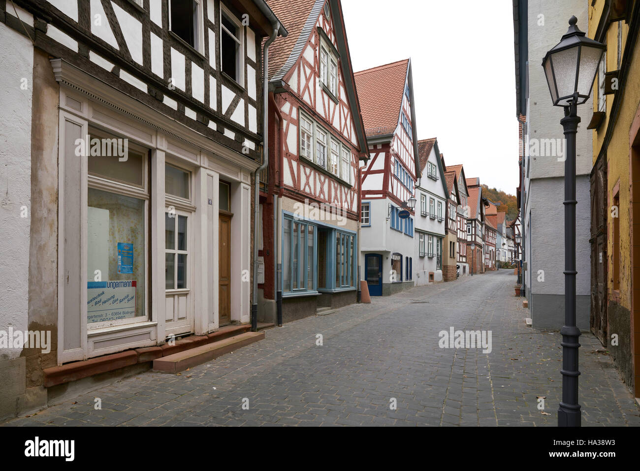 Mittelalterliche Stadt Büdingen Deutschland Stockfoto