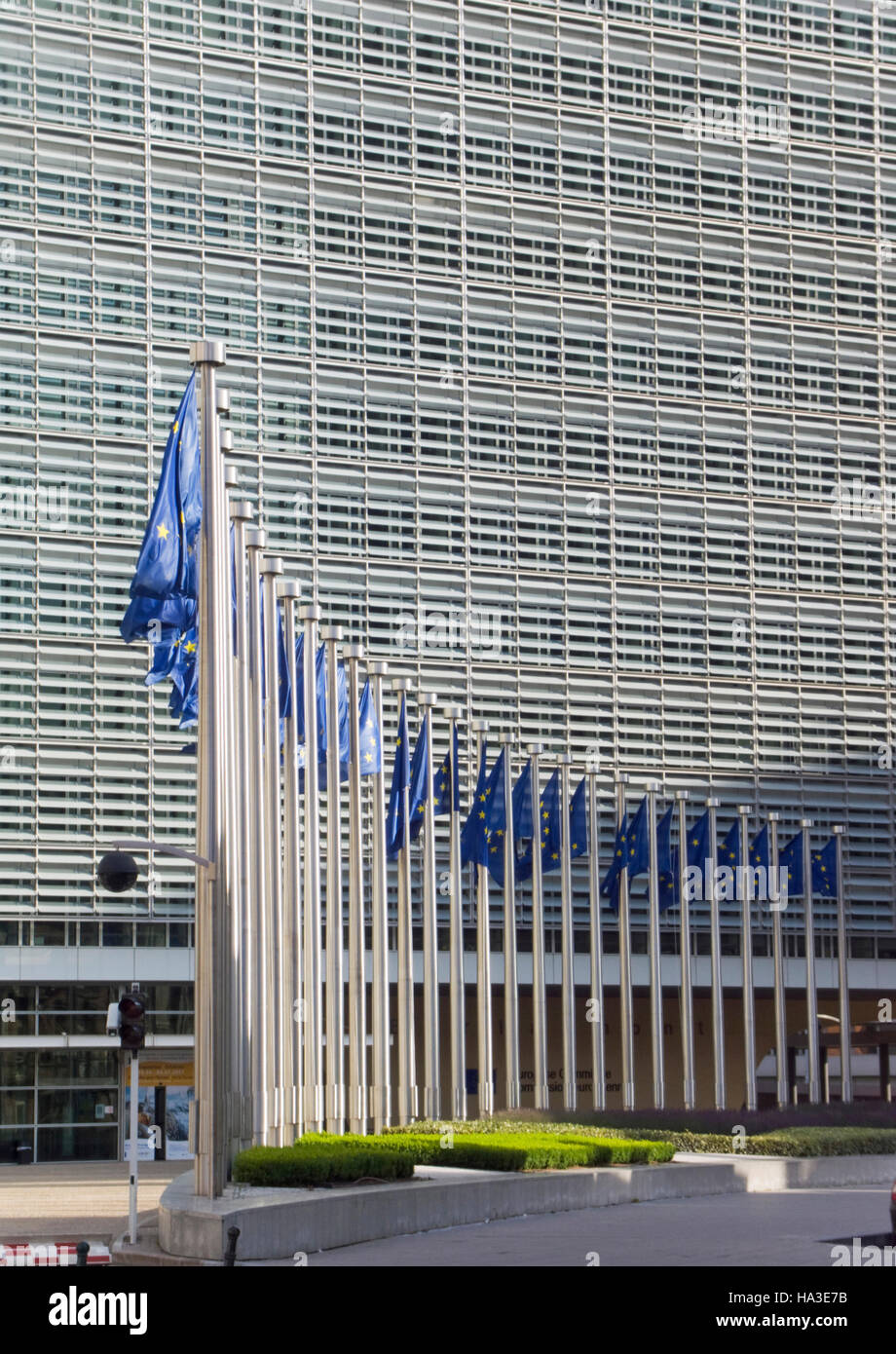 Das Berlaymont-Gebäude, Europäische Kommission, von Lucien de Vestel in Brüssel, Belgien Stockfoto