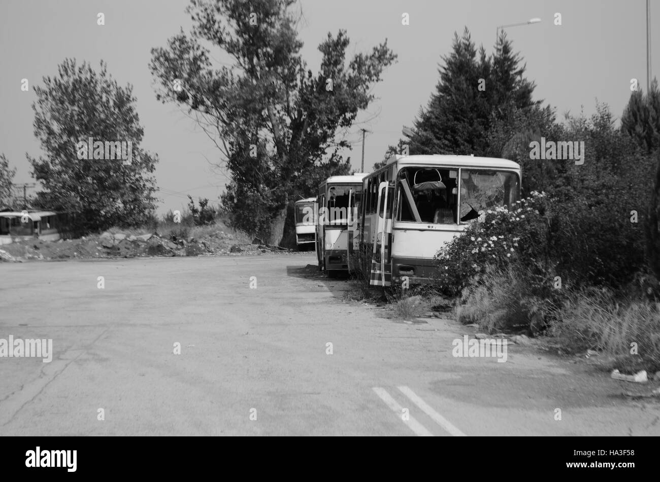 Urban Exploration Fotografie Abenteuer, Spaziergang in verlassenen Ort Stockfoto