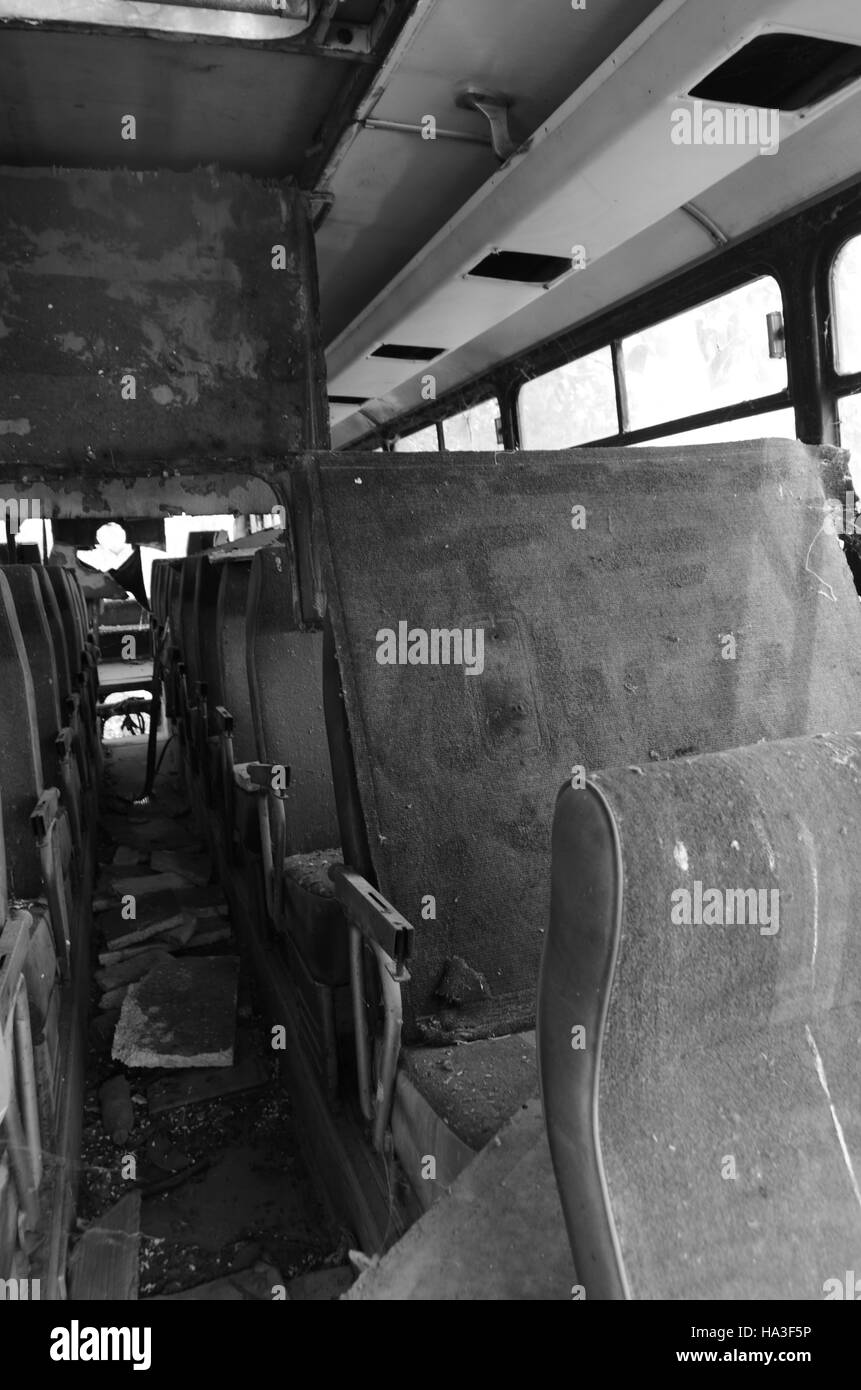 Urban Exploration Fotografie Abenteuer, Spaziergang in verlassenen Ort Stockfoto