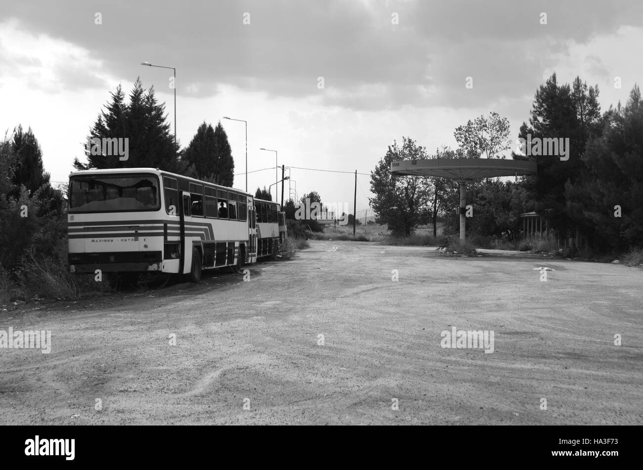 Urban Exploration Fotografie Abenteuer, Spaziergang in verlassenen Ort Stockfoto