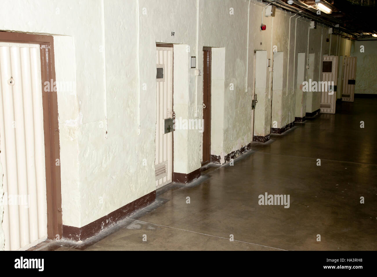 Fremantle alten Gefängnis Korridor - Australien Stockfoto
