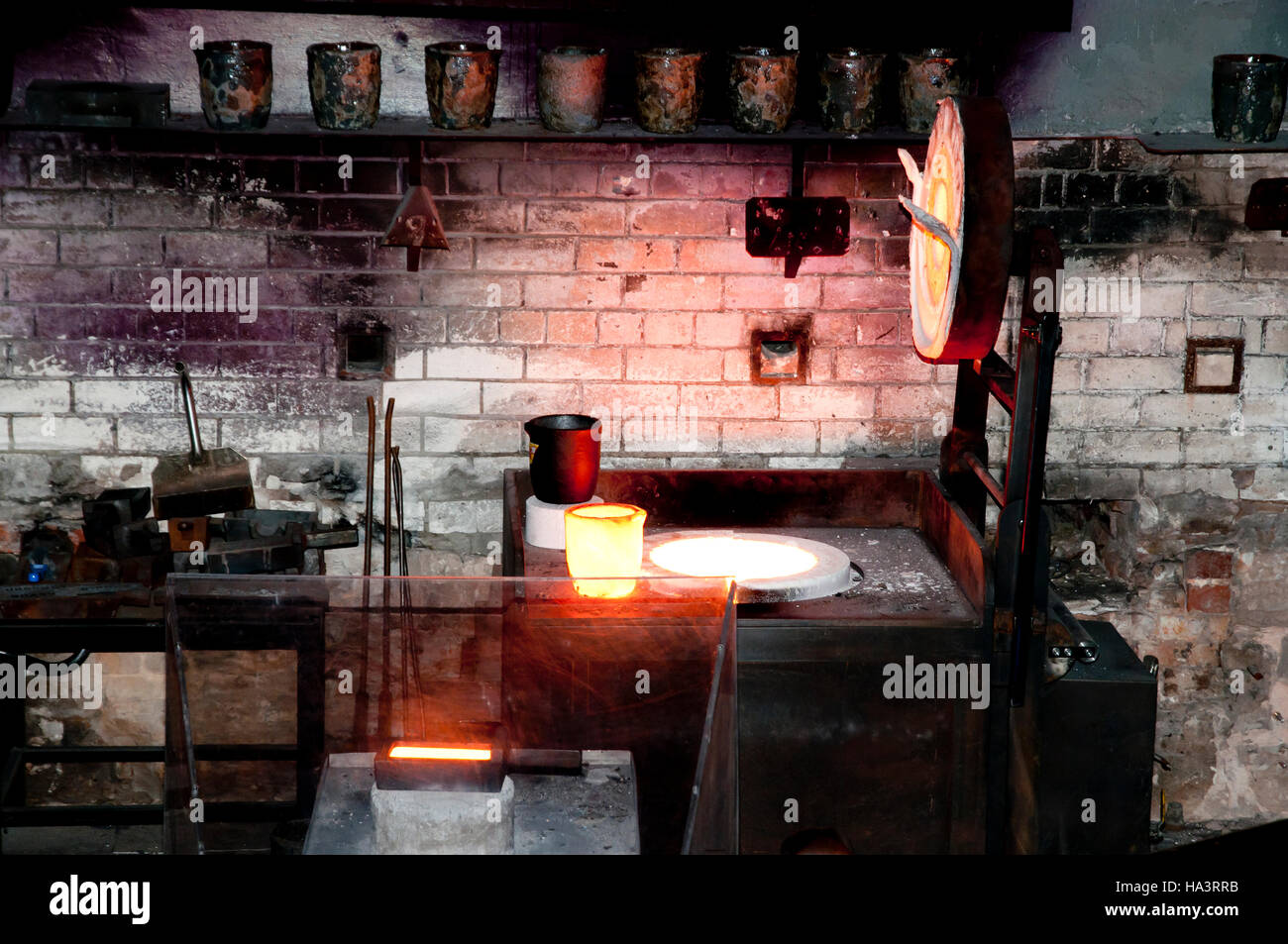 Gold-Gießerei Stockfoto