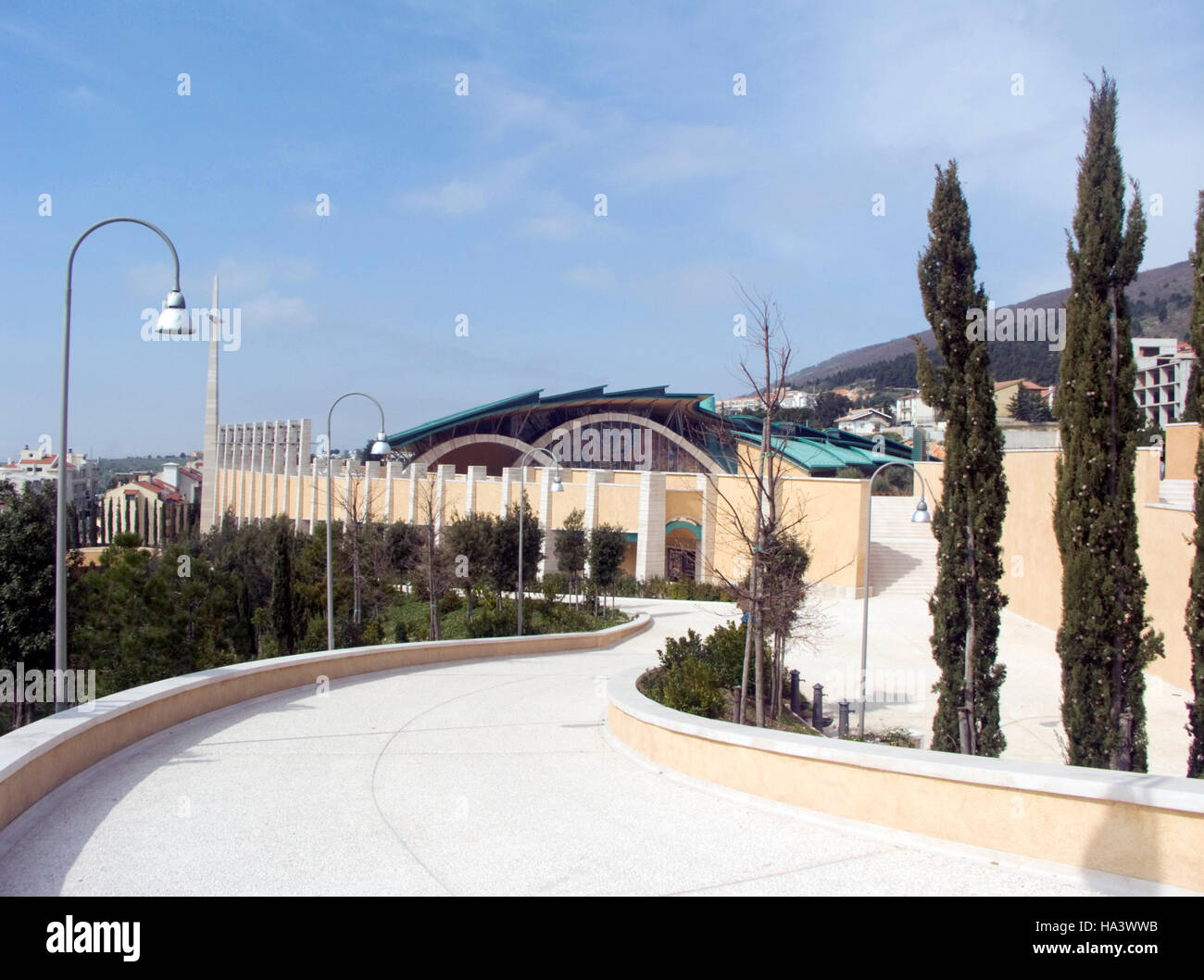 Wallfahrtskirche Padre Pio in San Giovanni Rotondo von renommierten Architekten Renzo Piano, Foggia, Apulien, Italien, Europa Stockfoto