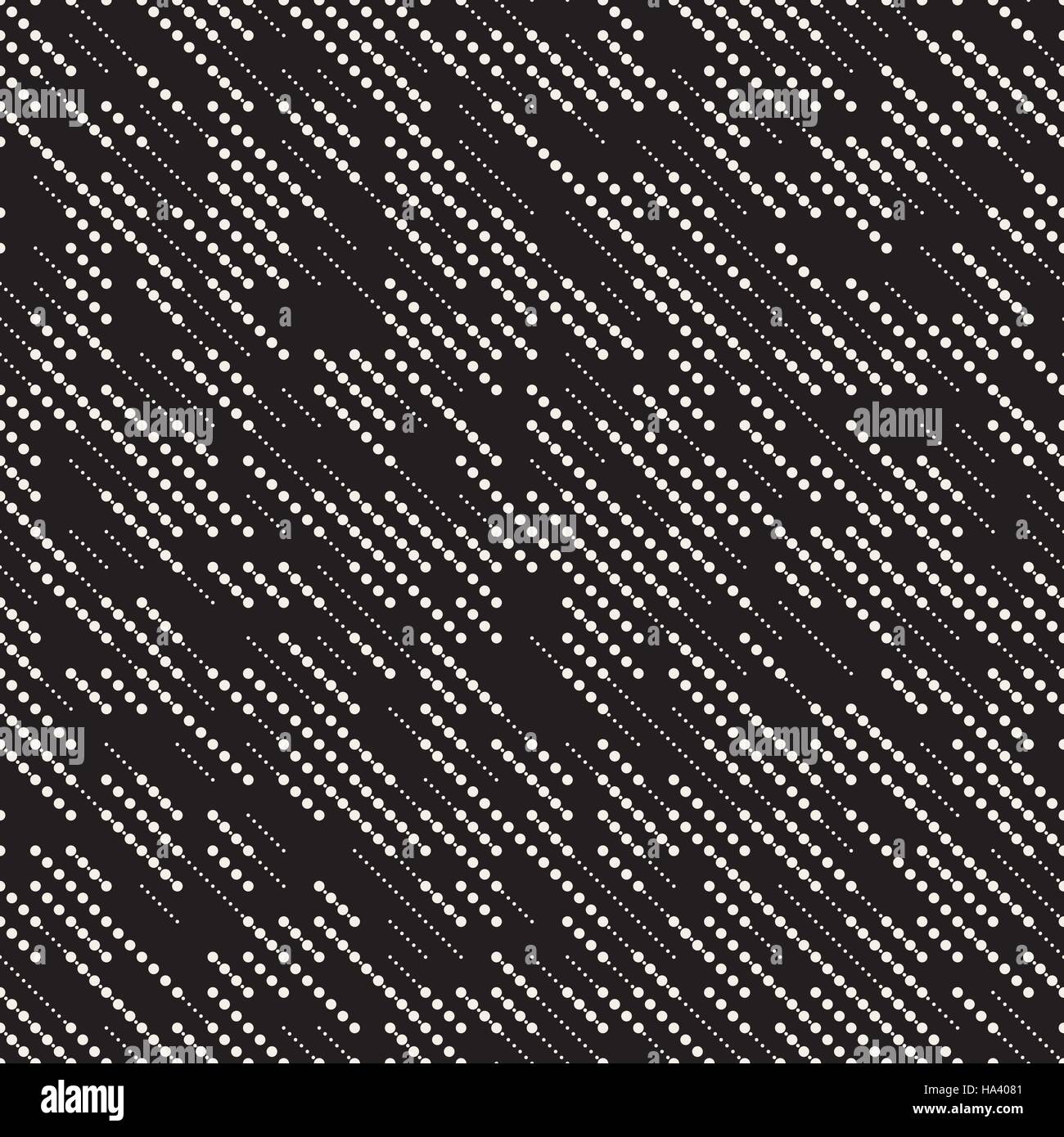 Vektor nahtlose schwarz-weiß unregelmäßige Diagonalen Strich Linien geometrischen Raster Stock Vektor