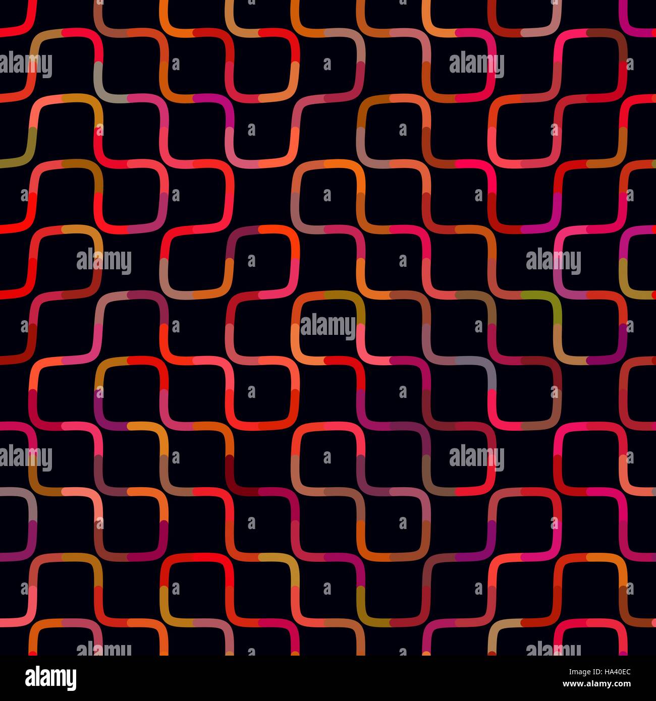 Vektor nahtlose Multicolor Labyrinth Linien geometrisch Stock Vektor