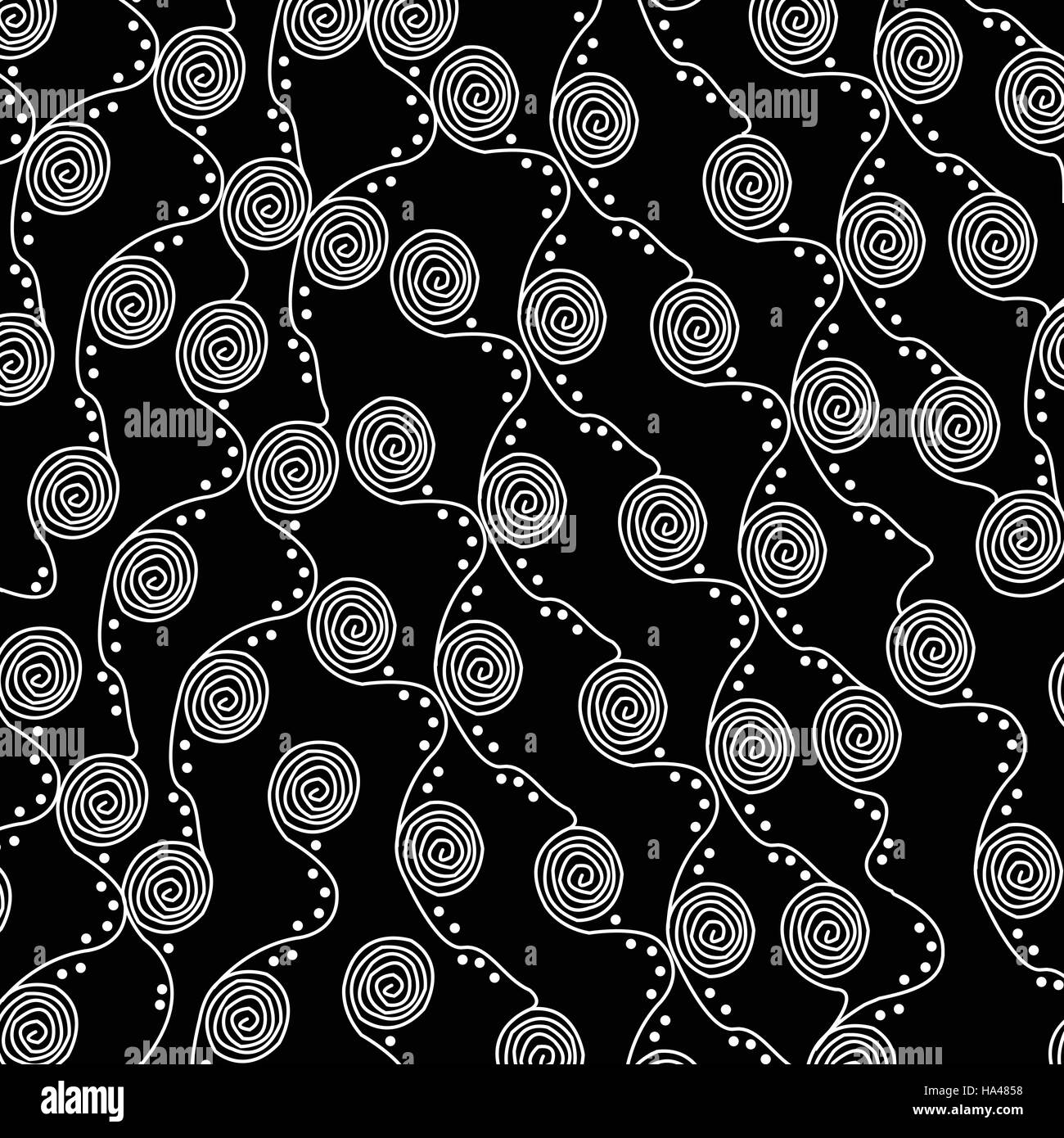 Australische Abbildung anhand der Aborigines Stilmuster. Stock Vektor