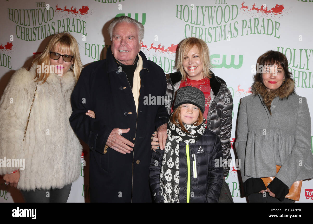 Hollywood, CA. 27. November 2016. Jill St. John, Robert Wagner, Katie Wagner, Natasha Gregson Wagner, im 85. Annual Hollywood Christmas Parade zu Hollywood Blvd, Kalifornien am 27. November 2016. Bildnachweis: Faye lernen/Medien Punch/Alamy Live-Nachrichten Stockfoto