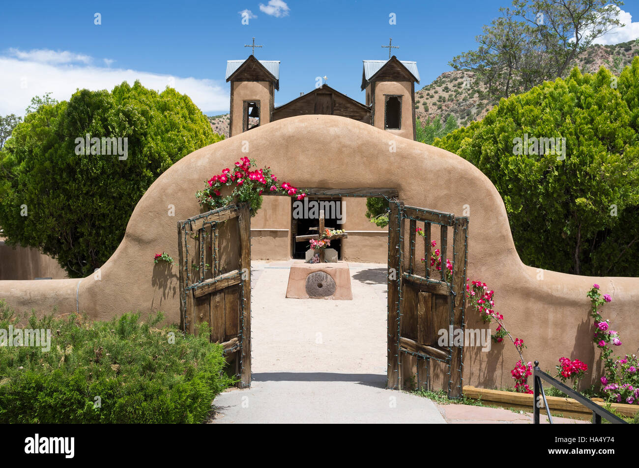 Chimayó, New-Mexico: El Santuario de Chimayó. Stockfoto