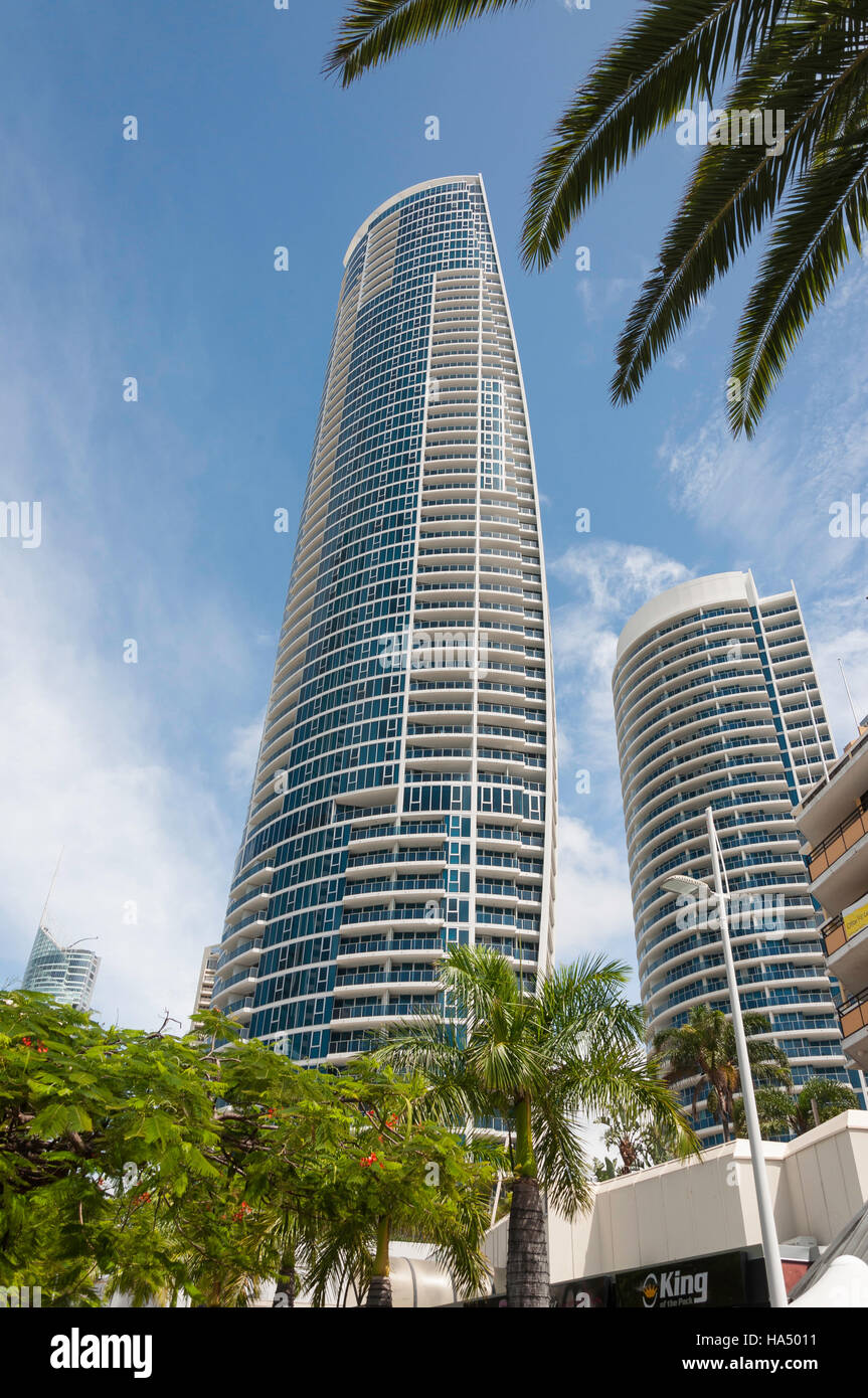 Modernes Apartment-Türme, Surfers Paradise, City of Gold Coast, Queensland, Australien Stockfoto