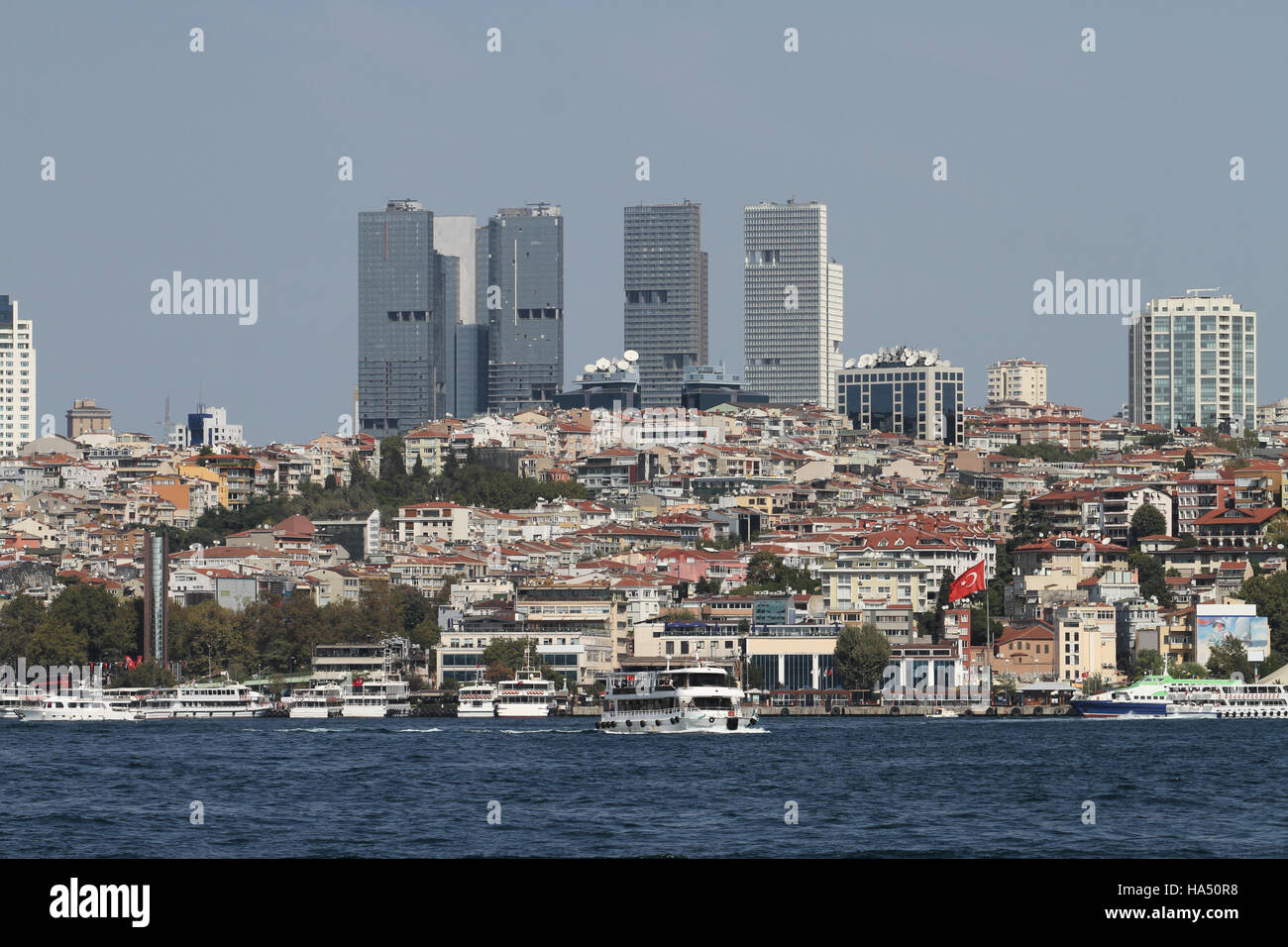 Besiktas-Bezirk im europäischen Seite von Istanbul City Stockfoto