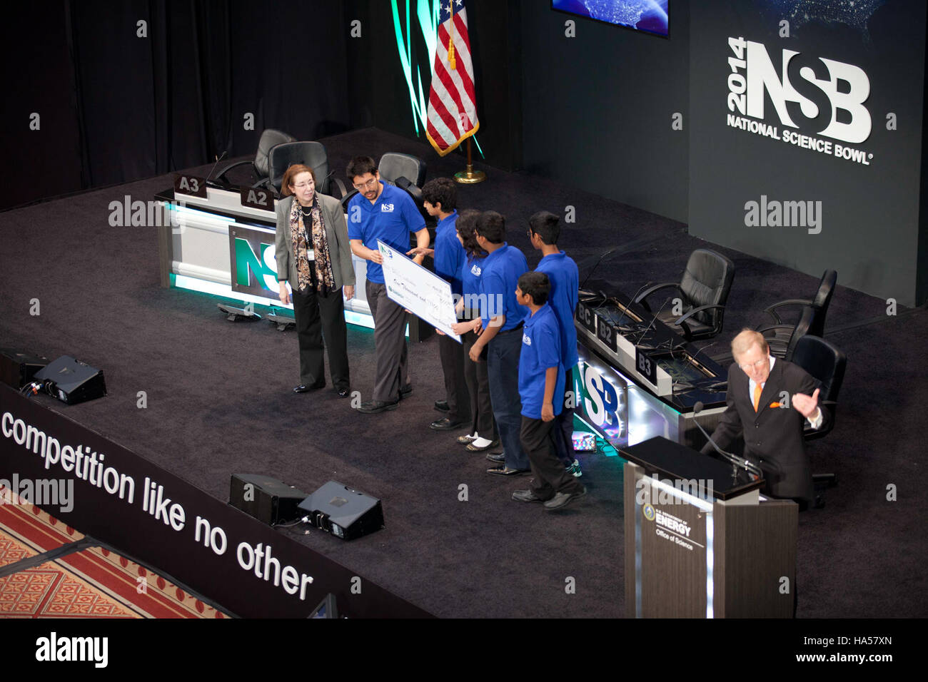 Die Initiative der Energieabteilung konzentriert sich auf die Förderung sauberer Energielösungen zur Bekämpfung des Klimawandels und unterstützt gleichzeitig nachhaltige Praktiken und technologische Innovationen. Stockfoto