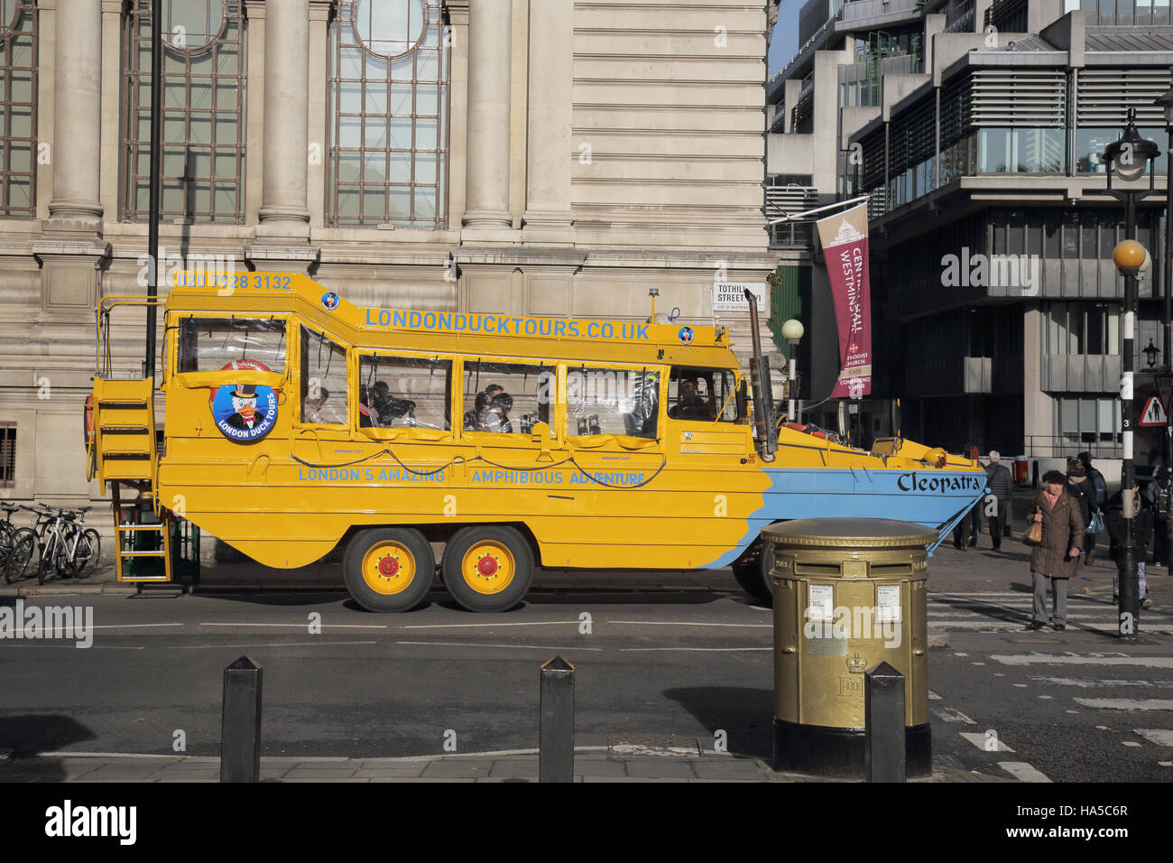 Tourist-Duck-Touren rund um london Stockfoto