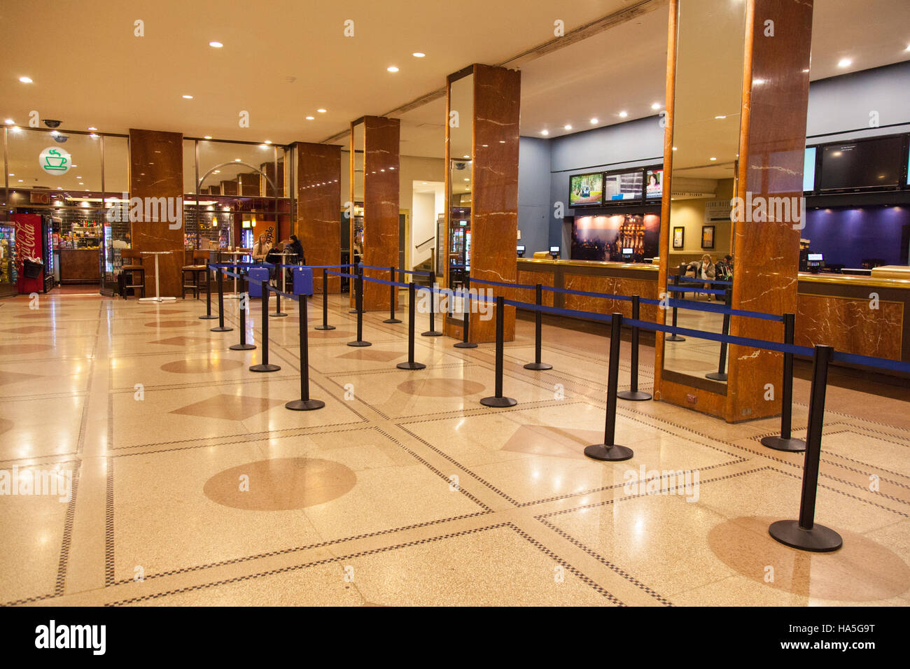 Hotelrezeption, Hotel Pennsylvania, 401 Seventh Ave, New York City, Vereinigte Staaten von Amerika. Stockfoto