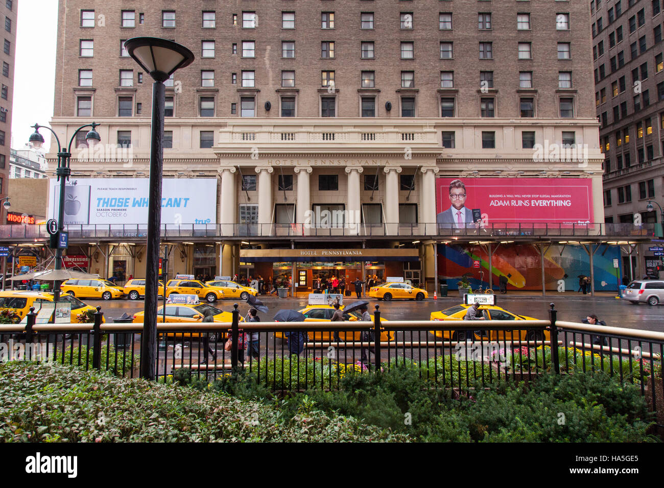 Hotel Pennsylvania, 7th Avenue, New York City, Vereinigte Staaten von Amerika. Stockfoto