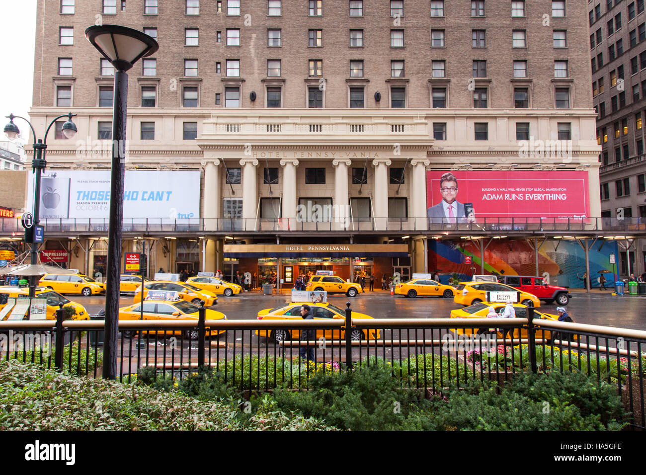 Hotel Pennsylvania, 7th Avenue, New York City, Vereinigte Staaten von Amerika. Stockfoto