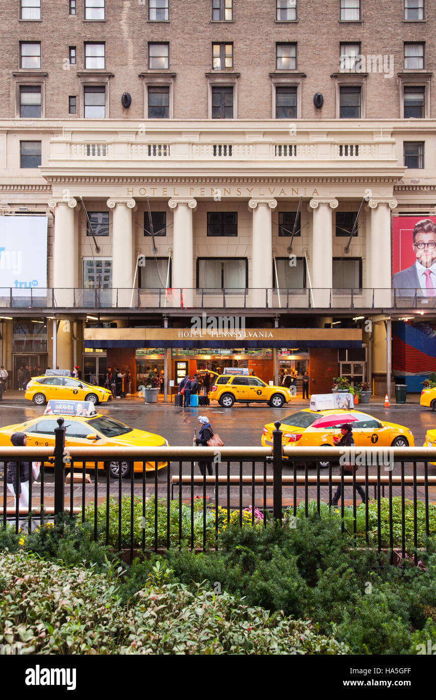 Hotel Pennsylvania, 7th Avenue, New York City, Vereinigte Staaten von Amerika. Stockfoto