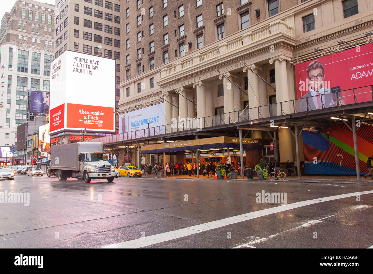 Hotel Pennsylvania, 7th Avenue, New York City, Vereinigte Staaten von Amerika. Stockfoto