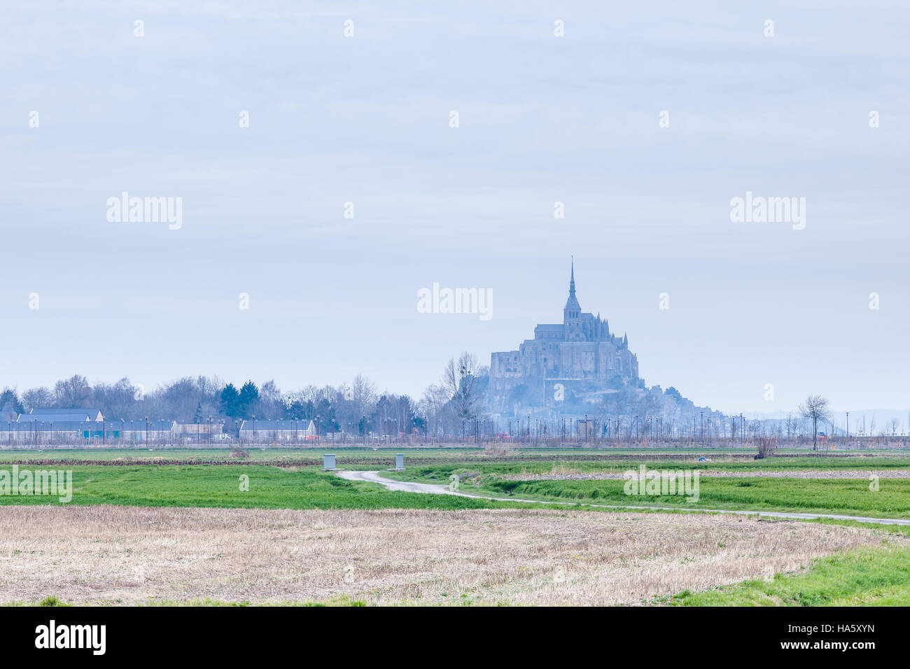 Mont Saint-Michel in der Normandie, Frankreich. Stockfoto