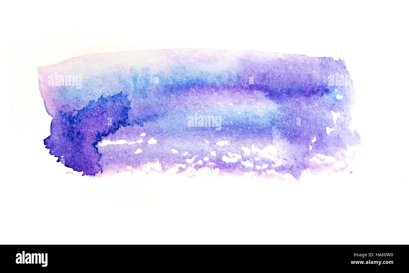 abstrakte Aquarell Hintergrund in blau Stockfoto