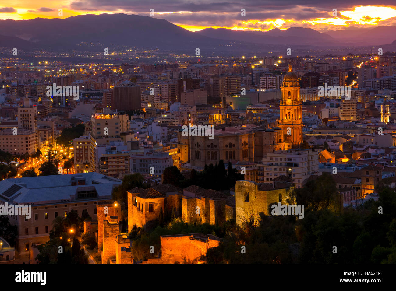 Kathedrale von Malaga, Andalusien, Spanien Stockfoto