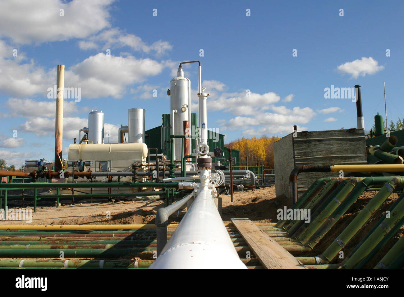 Die Initiative des Energieministeriums in Michigan konzentriert sich auf die Speicherung von CO2 zur Reduzierung von Emissionen und zur Eindämmung des Klimawandels. Dazu gehören Forschung und Partnerschaften für ein effektives Kohlendioxidmanagement. Stockfoto