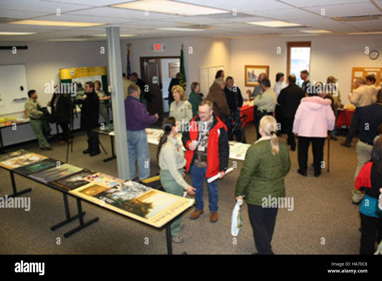 Das Büro des „grünen“ Supervisors des Chequamegon-Nicolet National Forest in Wisconsin konzentriert sich auf die Bewirtschaftung der Waldressourcen und die Förderung der Nachhaltigkeit durch Erhaltungs- und Landbewirtschaftungspraktiken. Stockfoto