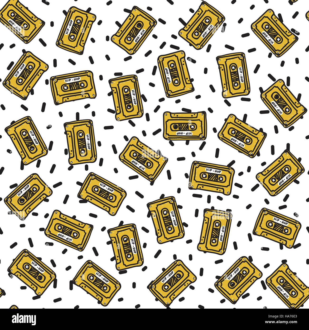 Nahtlose Muster Graffiti Stock Vektor