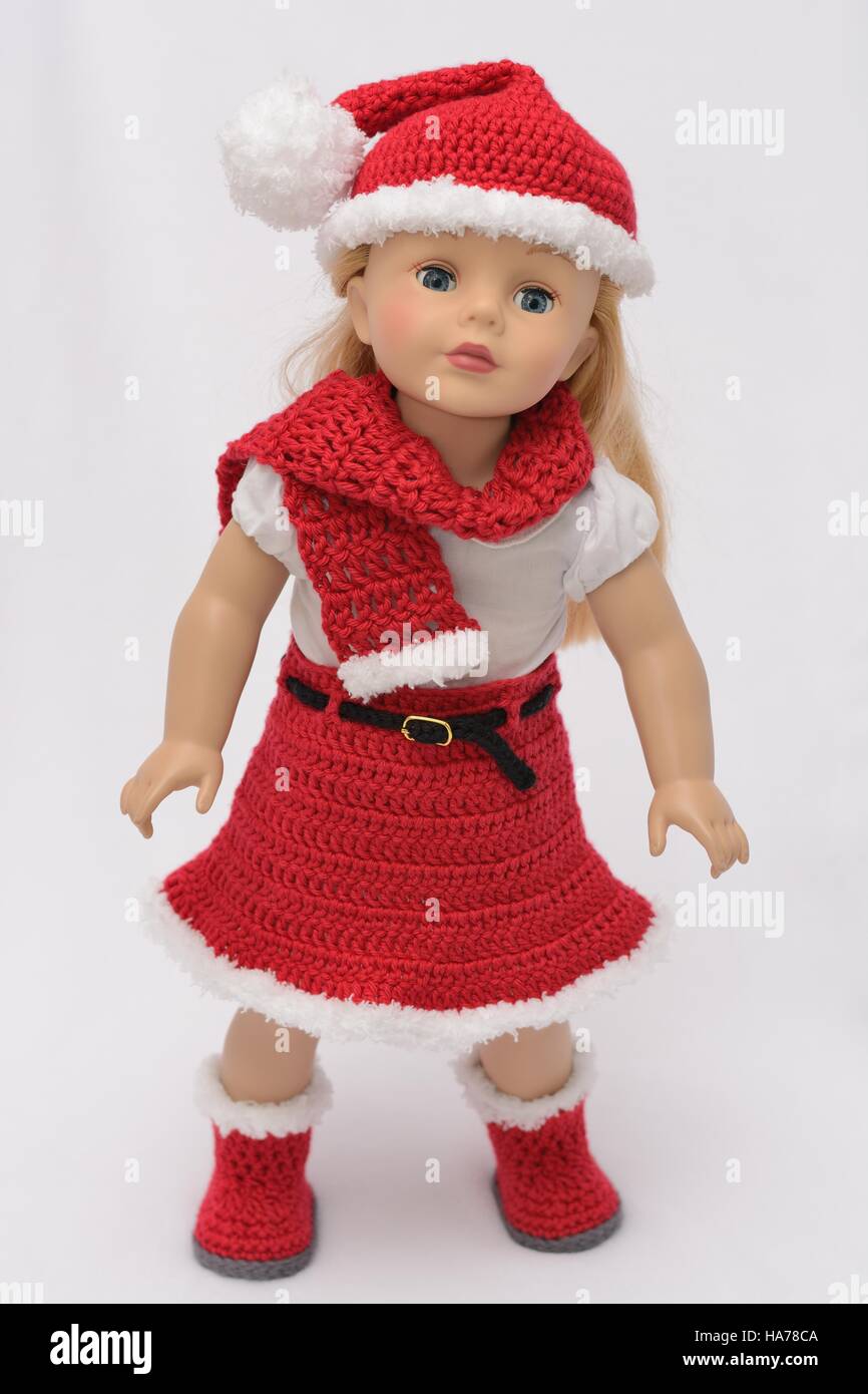 Häkelpuppe mit Hut Stockfotografie - Alamy