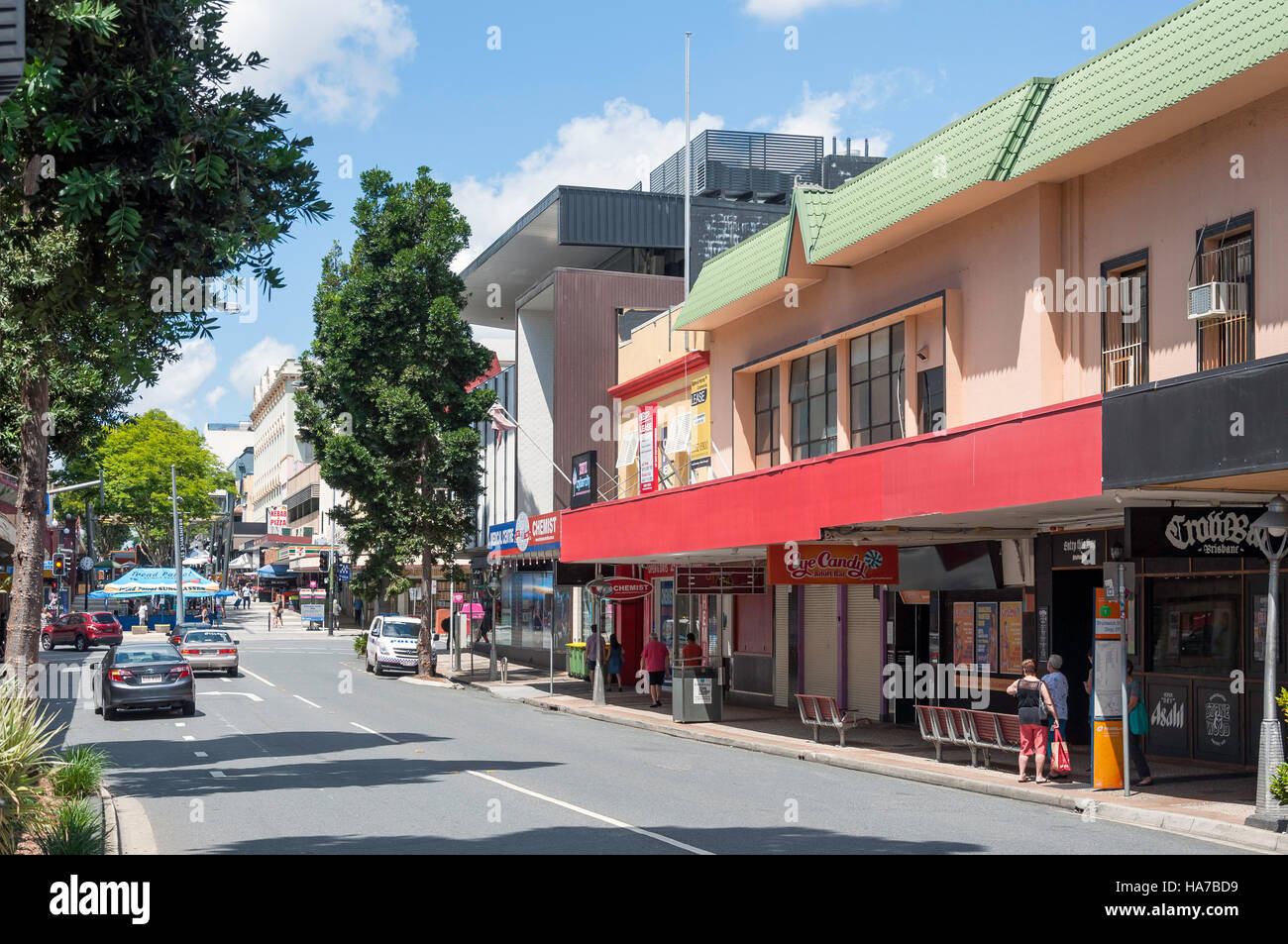Brunswick Street, Fortitude Valley, Brisbane, Queensland, Australien Stockfoto