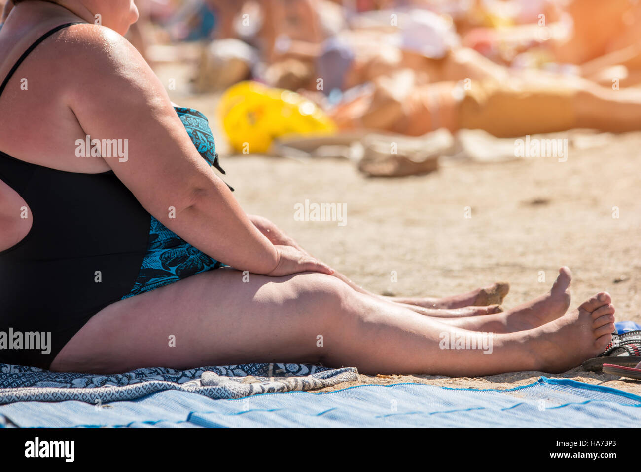 Fat Women In Beach