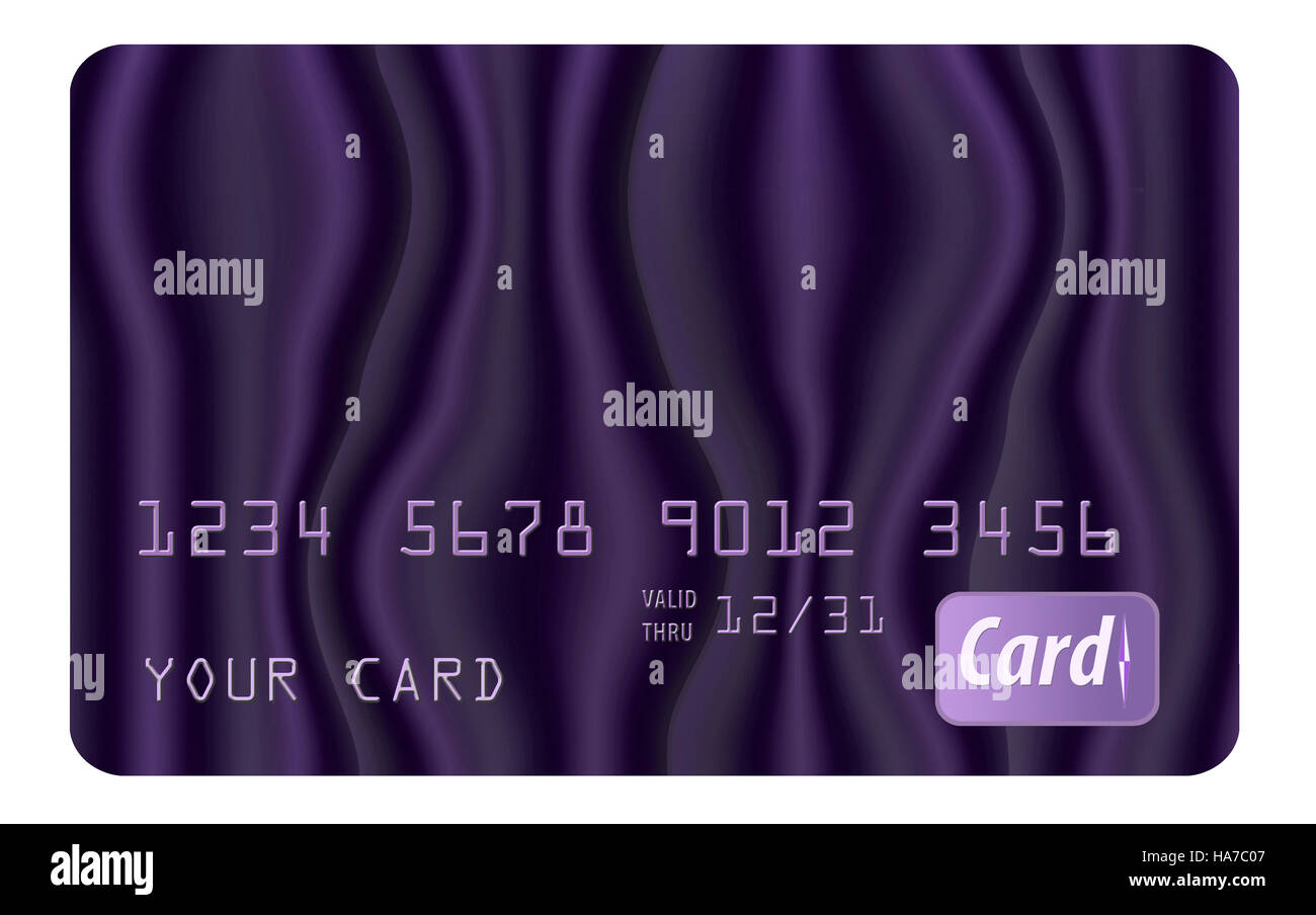 Allgemeine Kreditkarte Stockfoto
