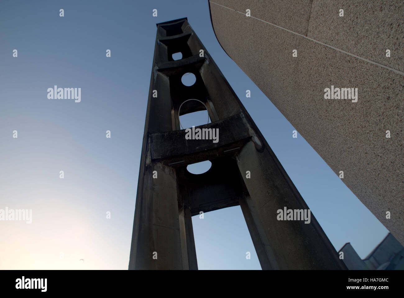 Abbotsford Pfarrkirche Clydebank Architekturansichten Grafik Stockfoto