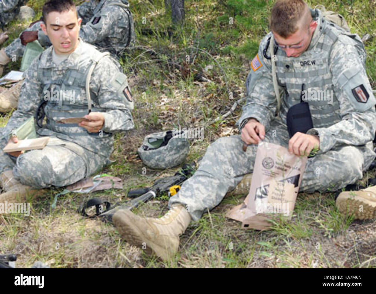 Das MRE-Programm des US-Landwirtschaftsministeriums bietet lebenswichtige Nahrungsmittelhilfe in Notsituationen, um bedürftigen Gemeinden zu helfen. Stockfoto